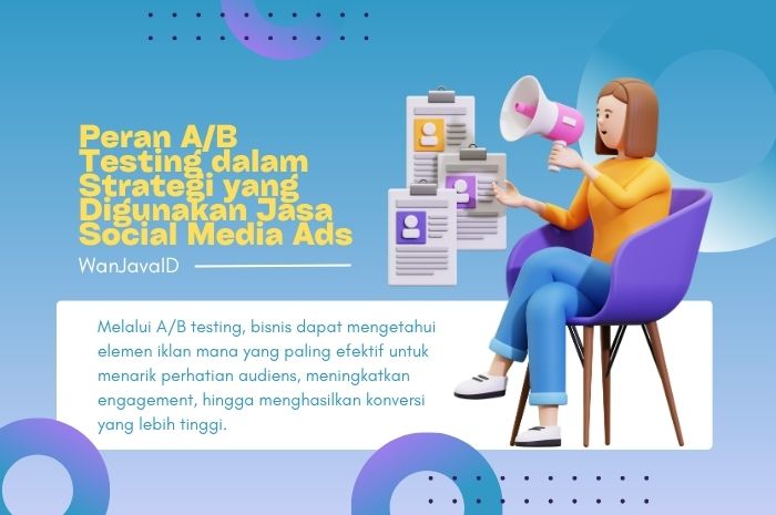 apa peran A/B testing pada jasa social media ads